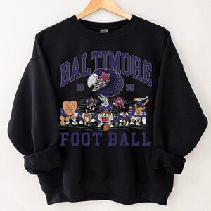 Baltimore Ravens Football Fan looney tunes 1996 sweatshirt shirt retro NFL